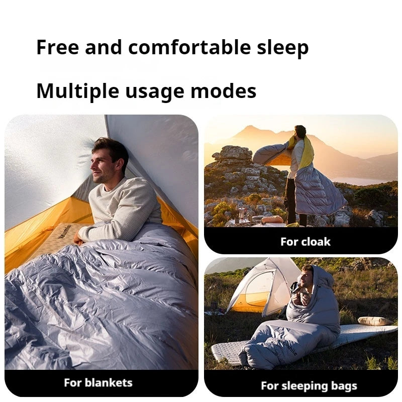 Naturehike Outdoor Down Sleeping Bag Duck Down 
Winter Ultralight Camping Portable Warm Envelope 650FP Adult