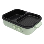 Electric Hot Pot With Grill Area Multi-purpose Hot Pot 2-In-1 Dual Temperature Control