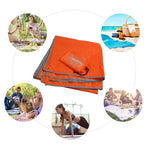 Picnic Mat Waterproof Ultralight Pocket Tent Footprints Beach Tarp Foldable Picnic Blanket Beach Mat for Travel Climbing