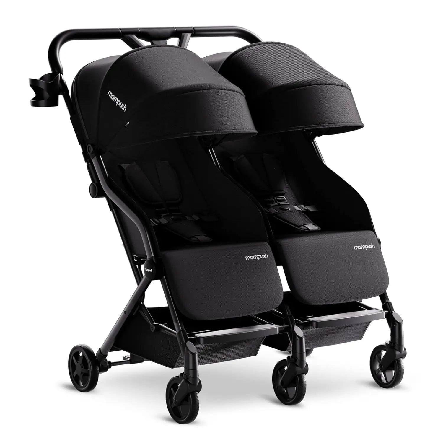 Lithe Double Stroller, Lightweight Side by Side Stroller,
 for Newborn and Toddler, Easy Fold, Spacious Seats with Recline, UPF50+