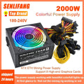 2000W Colorful PSU ATX power Supply ,
Computer Machine Support 8 GPU Cards