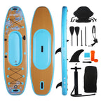 HHSJZWCY 10' Inflatable Stand Up Paddle Board Kayak, 
34'' Extra Wide, for Adults, with Seat, PaddleBoard for Fishing,Touring,