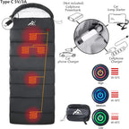 Portable Multi-USB Heating Pads for Sleeping Bags, 
Powered by Battery Bank or USB Supply, 5-Piece Set, Ideal for Cold Weather