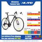 Hiland 700c road bike, 14 speeds, lightweight aluminum frame, racing bike, for men and women