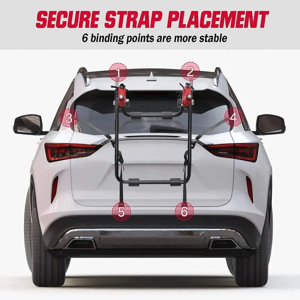 Bicycle Rack or SUV, Trunk Mount 2 Bike Carrier Rack or Car
