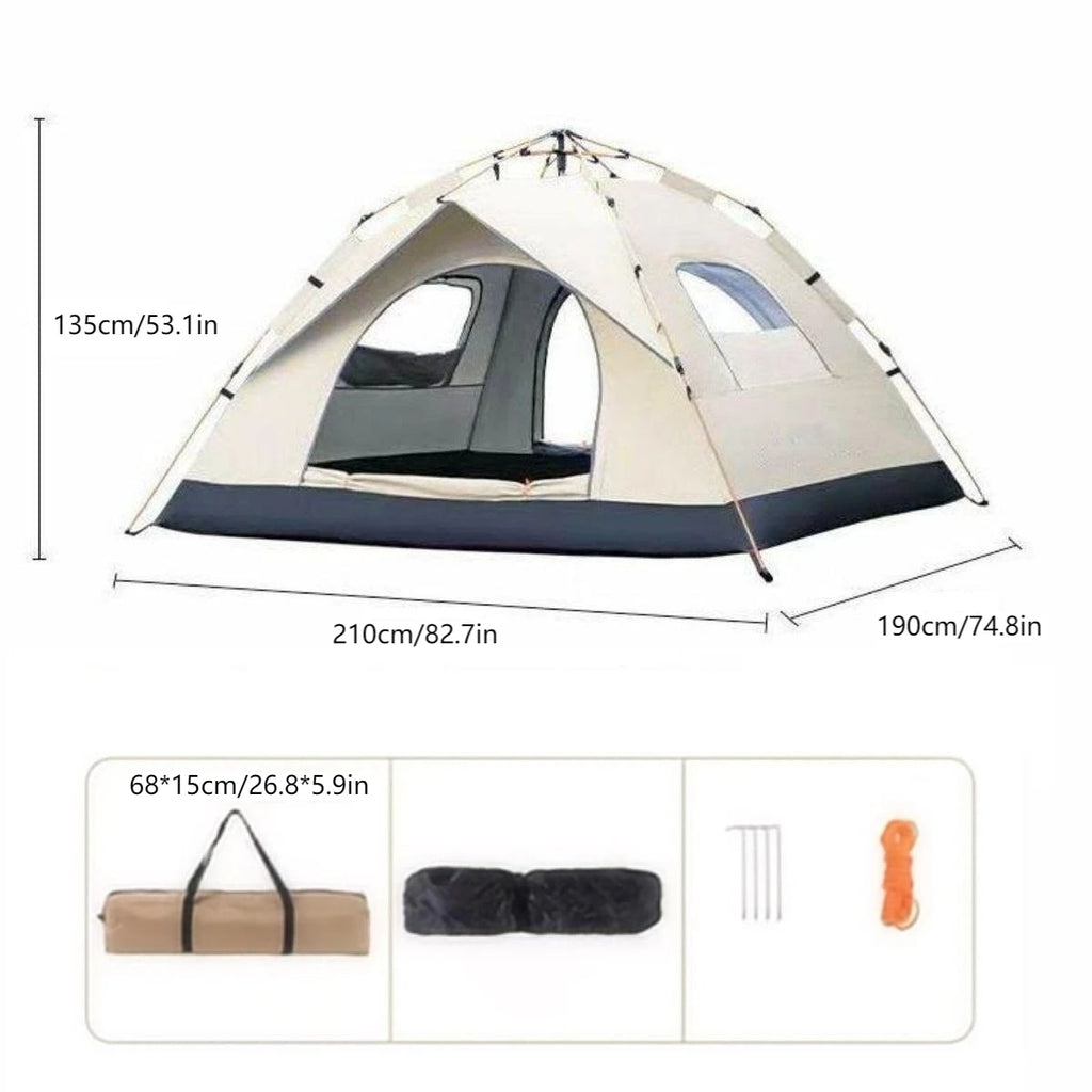 Outdoor shelter Sunshade 
Travel Camping Tent,
4 person waterproof mountaineering