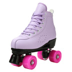 2025 Double-Row Roller Skate Shoes  
4 Wheels Skates For Women Men Outdoor Sport Skating Training Quad Sneakers Size 34 35 36-45