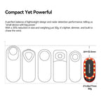 iGPSPORT SR  mini Tail Light with Brake Alert IPX7 
Waterproof Daytime Running Lamp for Road Cycling Bike Safety