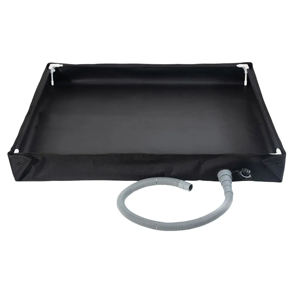 Portable Shower Pan with Drain Hose Camping , 
Outdoor Tent Shower Tray,    for RV  Camping , Beach,  Pet Bath