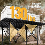 Roll Up Camping Tables That Folds Up, 
Lightweight,  Portable  ,Compact ,  Metal Camp Table for Grill Outdoor Picnic, Black Long