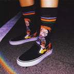 10Pairs 
Unisex Cartoon Anime Socks
Christmas , Halloween Skull,  Hip Hop,  Street Fashion  Novelty Funny ,Casual Crew.