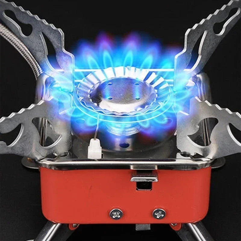 Portable Burner  for Camping.
 Foldable Windproof Outdoor Gas  Stove 
for Backpacking, Camping ,Hiking, Picnic , BBQ Grill