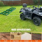 Land Leveler 48" Width, Heavy Duty Drag Harrow for ATV, UTV, Tractor - Lawn Rake, 
Versatile Applications, Enhanced Depth