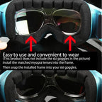 Prescription Ski Goggles Rx Insert Ski Goggles Insert Adapter Professional Transparent Flexible Bendable Goggles Accessories