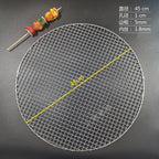 Stainless Steel 304 Food Grade 8-75CM 
Round BBQ Barbecue Grill Wire Grid Mesh Net