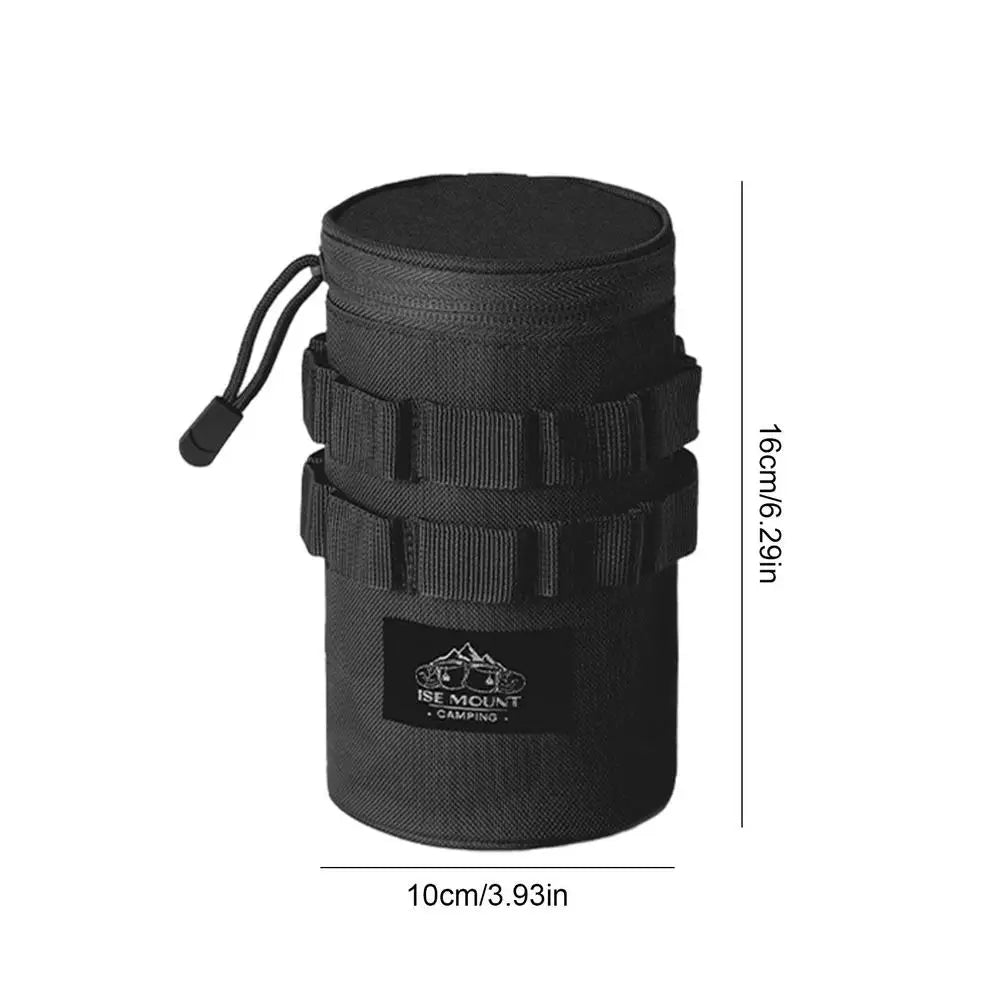 Water Bottle Storage Bag Water Bottle Carrier Pouch with Mesh Bag with Adjustable Handle for Outdoor Climbing Hiking Travel