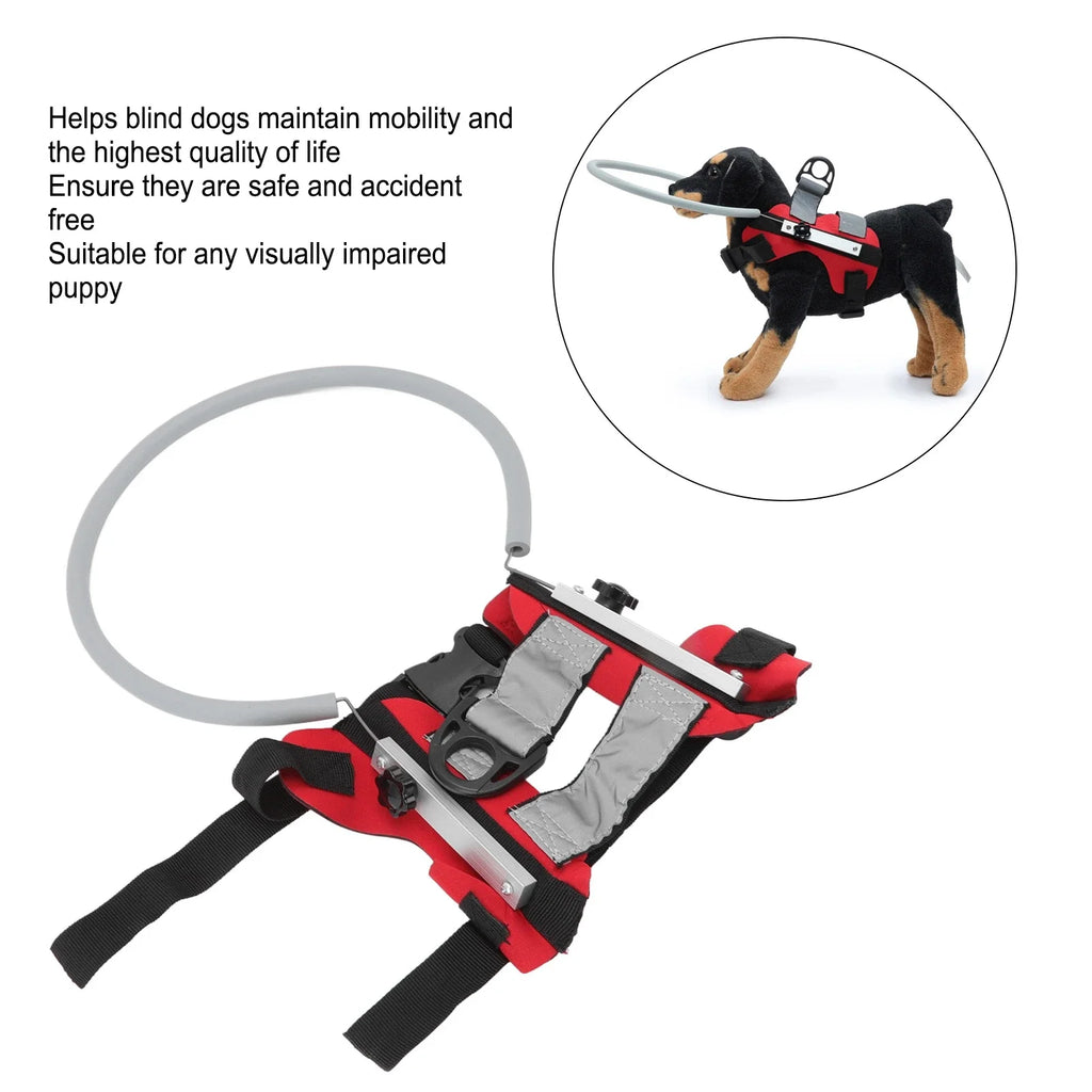 Pet Blind Halo Practical Collision Avoidance
Lightweight Blind Halo Harness with Reflective Effect for Blind Dogs Cats Red S