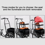 Artudatech 20 inches Pet Dog Cart . 
Shopping Three Wheel Tricycle with Sunshade