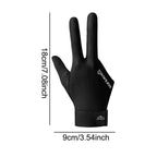 Open Finger Billiard Pool Gloves Breathable Snooker Glove Non Slip Left Hand 3 Finger Glove Training Shooters Gloves Accessories