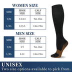 6 pairs copper fiber compression socks 
for men and women for;
 running ,and traveling for nurses and pregnant women mid-calf design