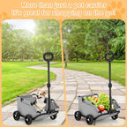Stroller for Traveling , 4 Wheels,  
Dog Cat Teddy Cart
, Lightweight Folding Trolley for Travelling Shopping Walking