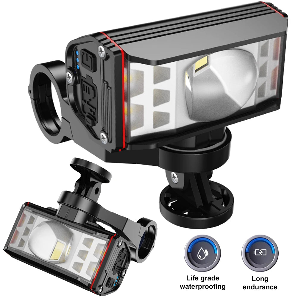 LED   Bike Handlebar Flashlight
USB Rechargeable Mountain Bike Lamp
Waterproof