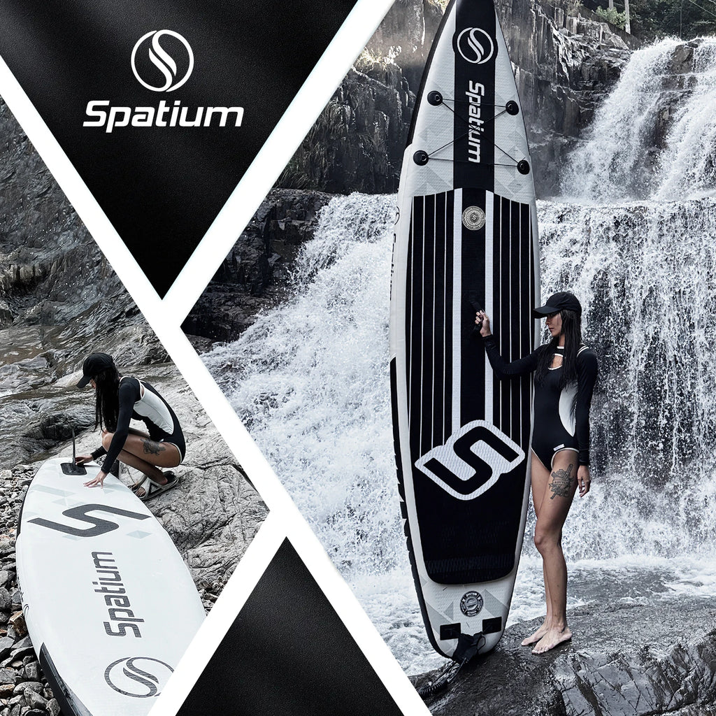 Spatium Inflatable Paddle Board Touring Portable Water Sports 
Air Inflatable Anti-Skid Surfing Board Equipped With Backpack