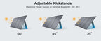 MHPOWOS 400W Portable Solar Panel, 
Lightweight Foldable Solar Panels with an Adjustable Kickstand, 
IP67 Waterproof Solar Charger