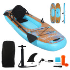 HHSJZWCY 10' Inflatable Stand Up Paddle Board Kayak, 
34'' Extra Wide, for Adults, with Seat, PaddleBoard for Fishing,Touring,