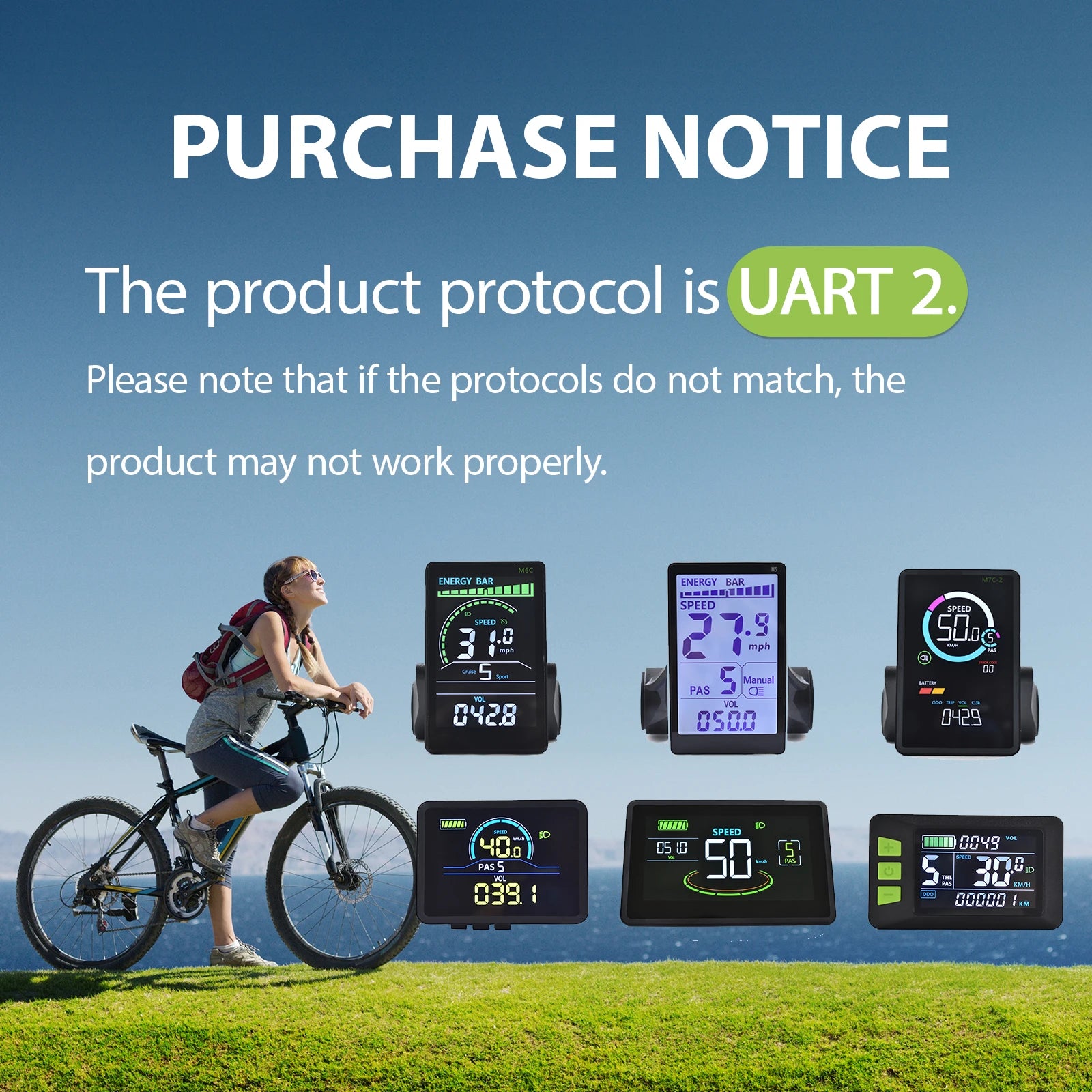 [Haytrix-US] Fatbike V20 Screen 
EBike LCD Display Bicycle Speedometer Cycling Computer