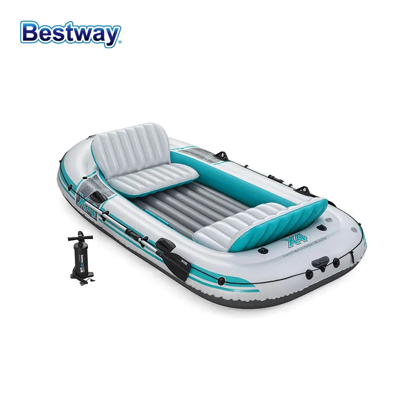 Bestway 65159 5 Person Inflatable Kayak - 
Durable PVC Material, Large Adventure Boat, Kit Format, Highly Buoyant and Stable