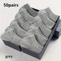50 Pairs of Thin Black/white/gray Socks,
Solid Color Casual Socks,
 Suitable for Back To School Season, Daily Wear