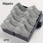 50 Pairs of Thin Black/white/gray Socks,
Solid Color Casual Socks,
 Suitable for Back To School Season, Daily Wear