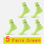 5 Pairs Professional sports socks 
Quick-drying ,
Fit sweat-absorbing training ,running and Ride