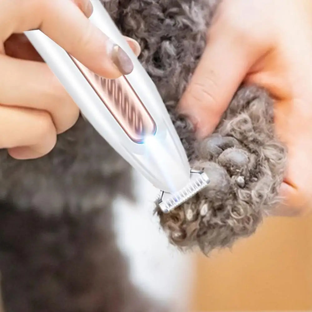 Portable Dog Paw Trimmer with Led Light Rechargeable Cordless Nail Grinder 
Shaver for Cats dogs Other Pets Nail Grooming Tools