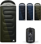 0 Degree XXL Winter Sleeping Bags for Adults Cold Weather,Camping Sleeping Bag for Kids with Compression Sack,4 Season Camping