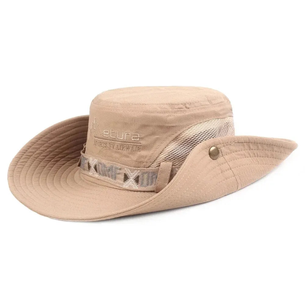 Sun shading hat, with chin strap