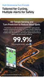 iGPSPORT Bicycle GPS Computer BiNavi Touchscreen
Map Navigation 35 Hours Battery Life  Waterproof Route Planning