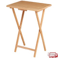 Folding TV Tray Table ,Portable .
Lightweight Solid Rubberwood Space Saving
Easy Storage No Assembly Required Compact Design