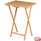 Folding TV Tray Table ,Portable .
Lightweight Solid Rubberwood Space Saving
Easy Storage No Assembly Required Compact Design