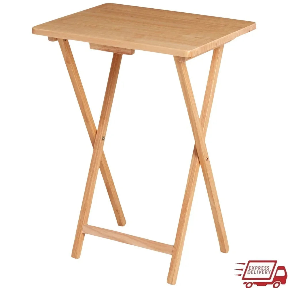 Folding TV Tray Table ,Portable .
Lightweight Solid Rubberwood Space Saving
Easy Storage No Assembly Required Compact Design