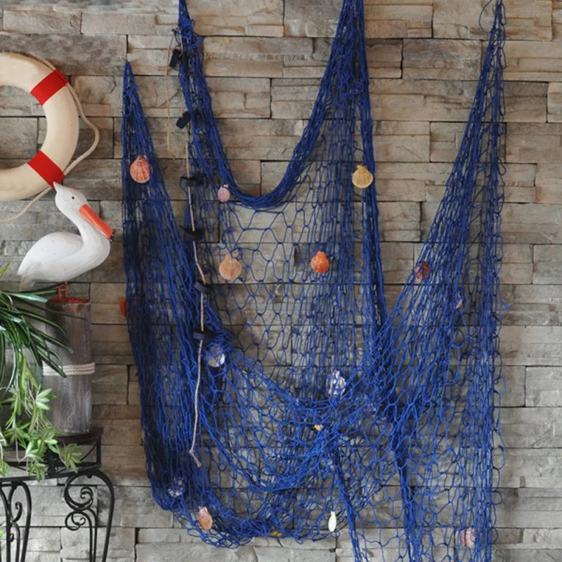 100x200cm Fish Net
Wall Hanging for Pirate Nautical Under The Sea Party Decorations
Ocean Themed Hawaii Beach Parties