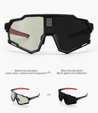 ROCKBROS Smart LCD Photochromic Glasses Cycling Polarized Glasses UV400 Electronic Rapid Color Change Sports Bicycle Goggles