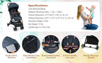Lightweight Baby ,infant toddler Stroller, 
Compact Travel for Airplane,
 w/ 5-Point Harness, Adjustable Backrest