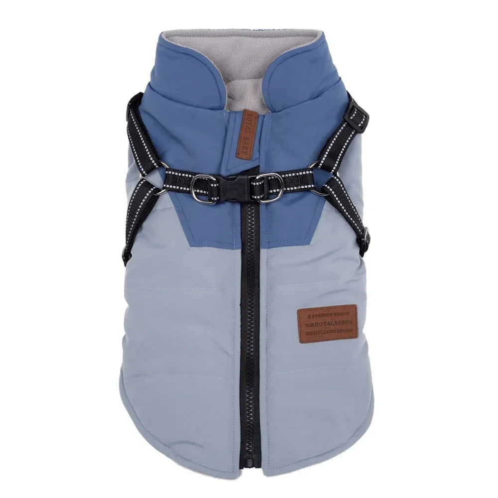Pet Dog Jacket With Harness 
Winter Dog Clothes For Small Large Dogs 
Warm Waterproof  Coat Chihuahua
