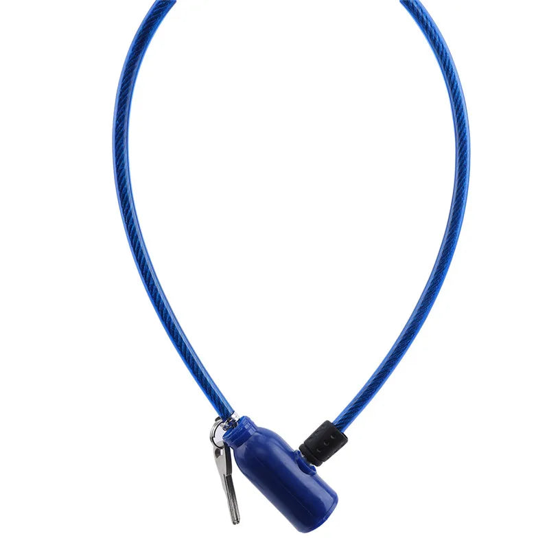 Bicycle Lock Exquisite Steel Cable. anti-theft With 2 Keys