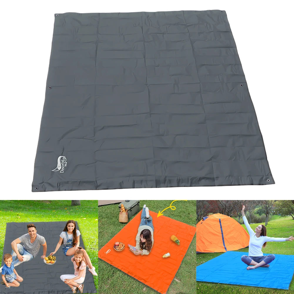 Picnic Mat Waterproof Ultralight Pocket Tent Footprints Beach Tarp Foldable Picnic Blanket Beach Mat for Travel Climbing