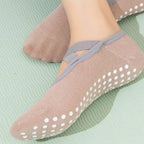 Yoga Socks Orange Pink 
Home Sports, Heel Non-Slip Silicone Dot Grip Pilates Socks
 Indoor Fitness Sweat-Absorbent Brea