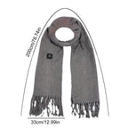 USB Charging Electric Heated Scarf Adjustable Temperature Electric Winter Warmer Unisex Creative Neck Warmer