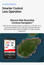 iGPSPORT Bicycle GPS Computer BiNavi Touchscreen
Map Navigation 35 Hours Battery Life  Waterproof Route Planning